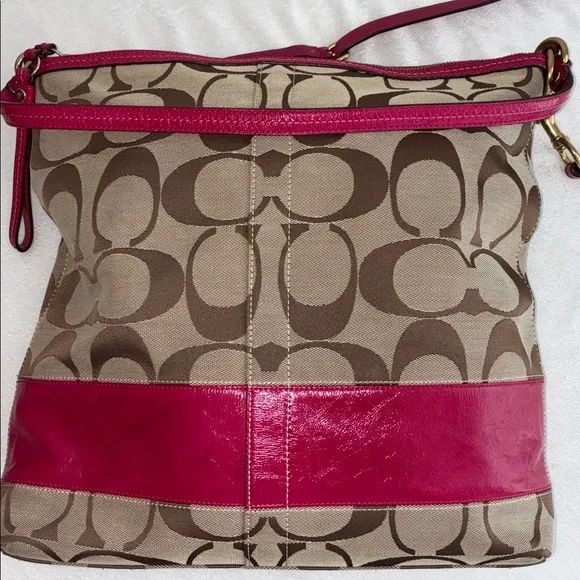 Coach Signature Hobo Bag, Crossbody Purse  Shoulder Bag. Like new. - Picture 2 of 6